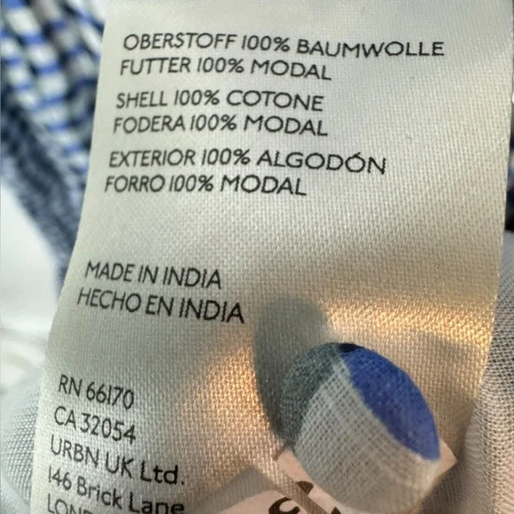 Anthropologie Peregrine Blue and White Midi Dress 3X NWT - Picture 11 of 11